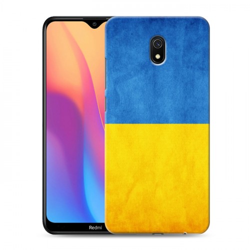 Дизайнерский силиконовый с усиленными углами чехол для Xiaomi RedMi 8A Флаг Украины