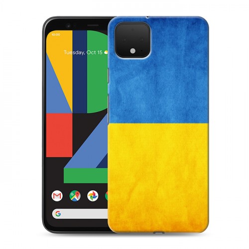 Дизайнерский пластиковый чехол для Google Pixel 4 Флаг Украины