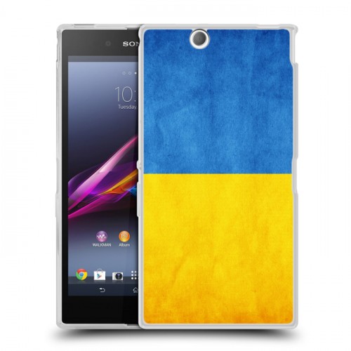 Дизайнерский пластиковый чехол для Sony Xperia Z Ultra  Флаг Украины