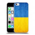 Дизайнерский пластиковый чехол для Iphone 5c Флаг Украины