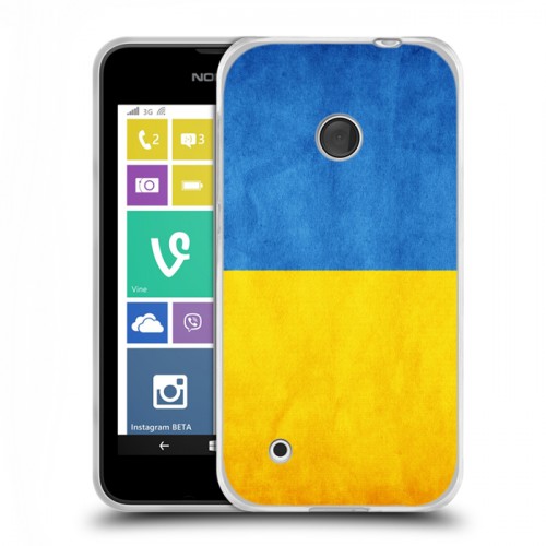 Дизайнерский пластиковый чехол для Nokia Lumia 530 Флаг Украины