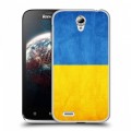 Дизайнерский пластиковый чехол для Lenovo A859 Ideaphone Флаг Украины