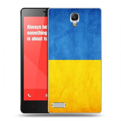 Дизайнерский пластиковый чехол для Xiaomi RedMi Note Флаг Украины