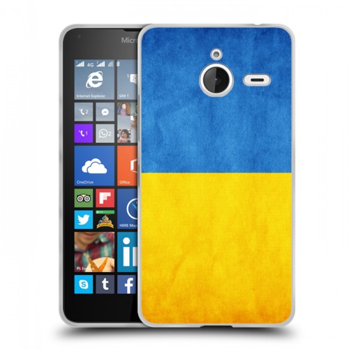 Дизайнерский пластиковый чехол для Microsoft Lumia 640 XL Флаг Украины
