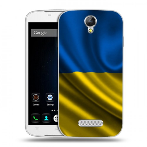 Дизайнерский пластиковый чехол для Doogee X6 Флаг Украины