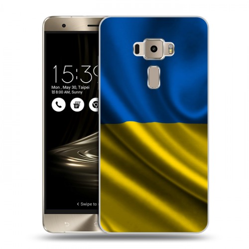 Дизайнерский пластиковый чехол для Asus ZenFone 3 Флаг Украины