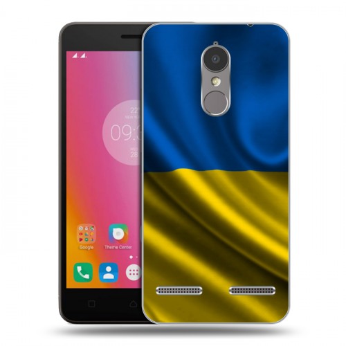 Дизайнерский пластиковый чехол для Lenovo K6 Флаг Украины