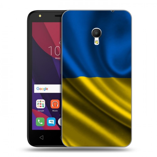 Дизайнерский пластиковый чехол для Alcatel Pixi 4 (5) 5010D Флаг Украины