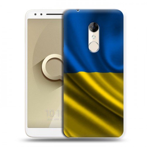 Дизайнерский пластиковый чехол для Alcatel 3 Флаг Украины