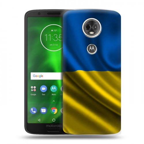 Дизайнерский пластиковый чехол для Motorola Moto E5 Plus Флаг Украины