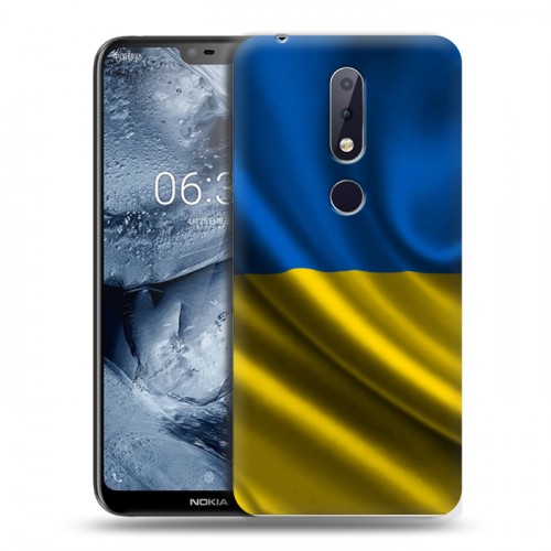 Дизайнерский силиконовый чехол для Nokia 6.1 Plus Флаг Украины