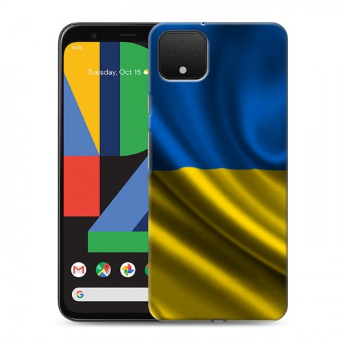 Дизайнерский пластиковый чехол для Google Pixel 4 Флаг Украины