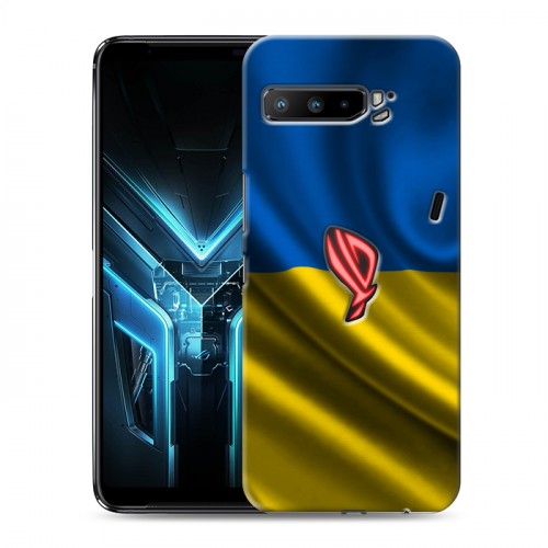 Дизайнерский силиконовый с усиленными углами чехол для ASUS ROG Phone 3 Флаг Украины