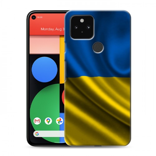 Дизайнерский пластиковый чехол для Google Pixel 5 Флаг Украины