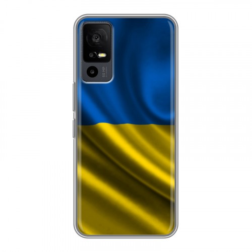 Дизайнерский силиконовый чехол для TCL 40R 5G Флаг Украины