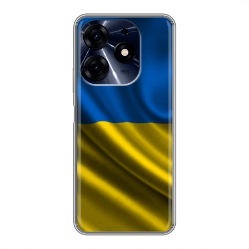 Дизайнерский пластиковый чехол для Tecno Spark 10 Pro Флаг Украины