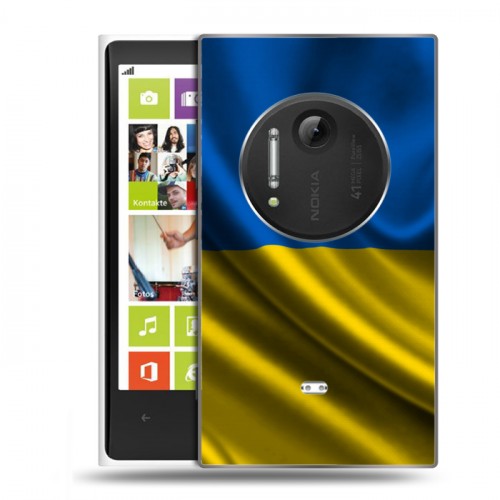 Дизайнерский силиконовый чехол для Nokia Lumia 1020 Флаг Украины