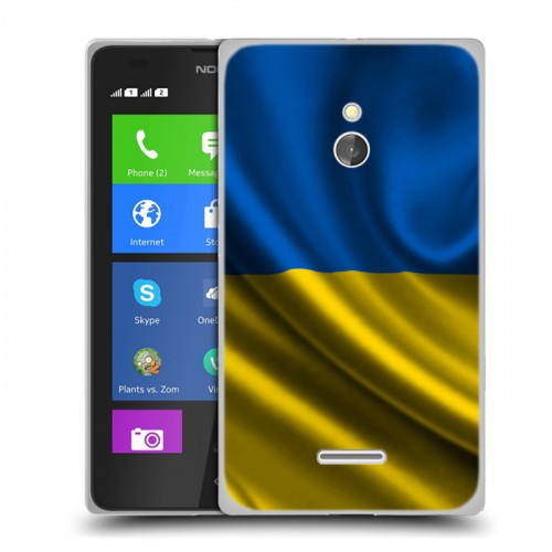 Дизайнерский силиконовый чехол для Nokia XL Флаг Украины