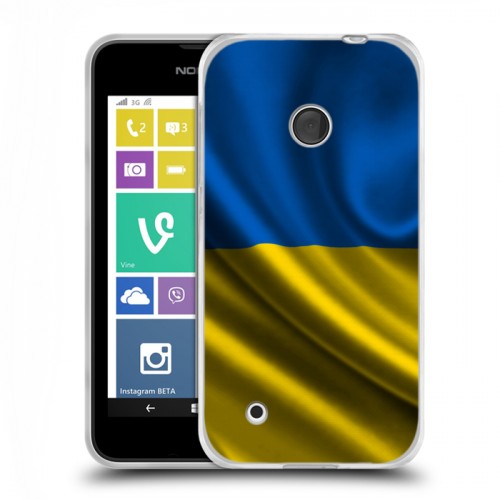 Дизайнерский пластиковый чехол для Nokia Lumia 530 Флаг Украины