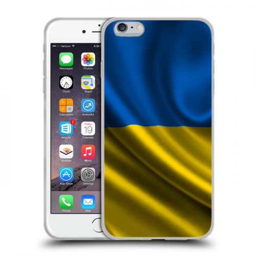 Дизайнерский силиконовый чехол для Iphone 6 Plus/6s Plus Флаг Украины