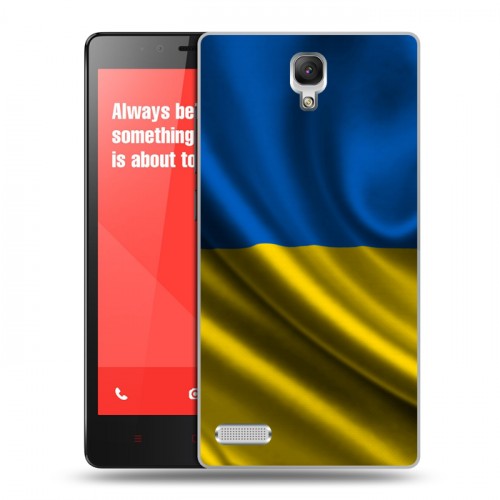 Дизайнерский пластиковый чехол для Xiaomi RedMi Note Флаг Украины