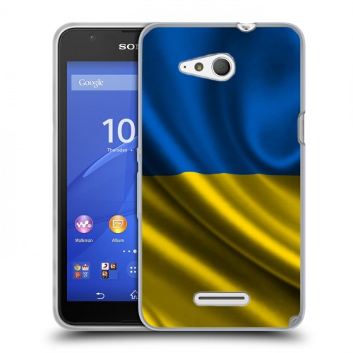 Дизайнерский пластиковый чехол для Sony Xperia E4g Флаг Украины