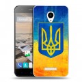 Дизайнерский силиконовый чехол для Micromax Canvas Spark Флаг Украины