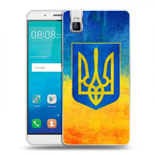Дизайнерский пластиковый чехол для Huawei ShotX Флаг Украины
