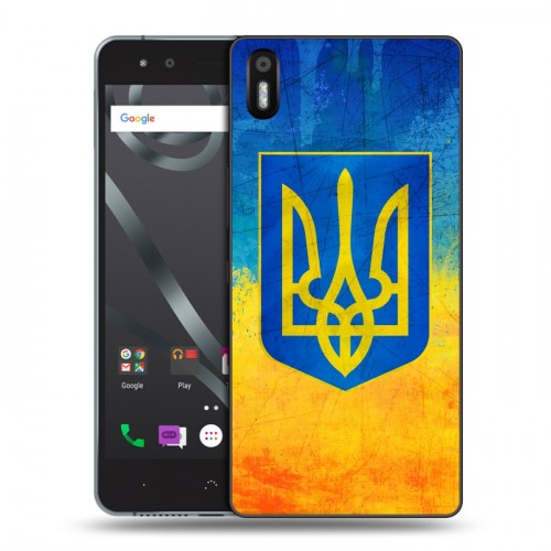 Дизайнерский силиконовый чехол для BQ Aquaris X5 Флаг Украины