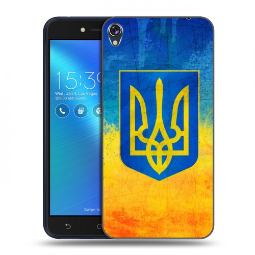 Дизайнерский силиконовый чехол для Asus ZenFone Live Флаг Украины