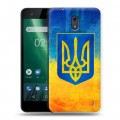 Дизайнерский пластиковый чехол для Nokia 2 Флаг Украины