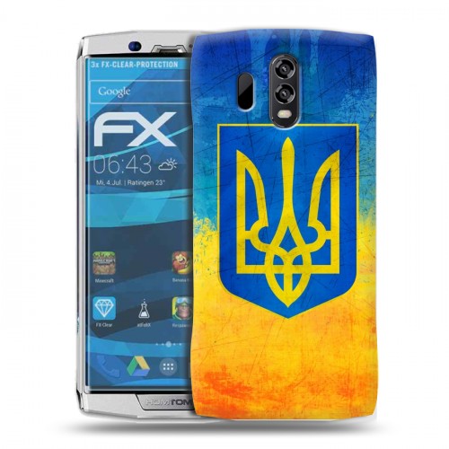 Дизайнерский силиконовый чехол для Homtom HT70 Флаг Украины