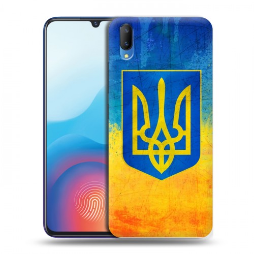 Дизайнерский пластиковый чехол для Vivo V11 Флаг Украины