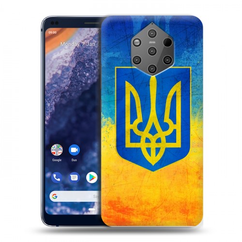 Дизайнерский силиконовый чехол для Nokia 9 PureView Флаг Украины