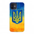 Дизайнерский силиконовый чехол для Iphone 12 Флаг Украины