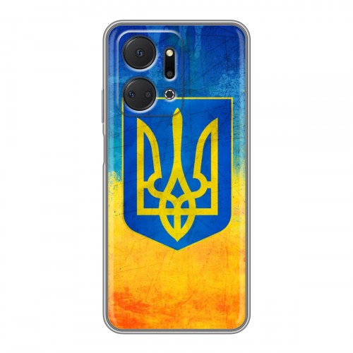 Дизайнерский силиконовый чехол для Huawei Honor X7a Флаг Украины