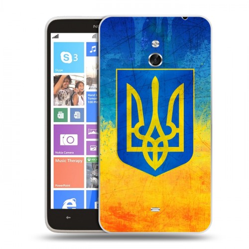 Дизайнерский пластиковый чехол для Nokia Lumia 1320 Флаг Украины