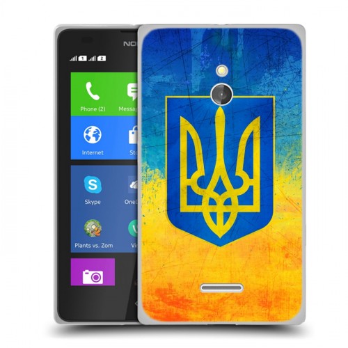 Дизайнерский силиконовый чехол для Nokia XL Флаг Украины