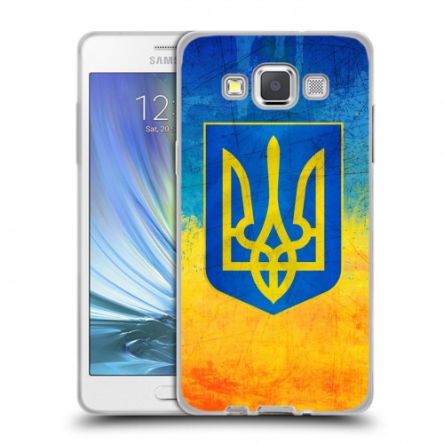 Дизайнерский пластиковый чехол для Samsung Galaxy A5 Флаг Украины
