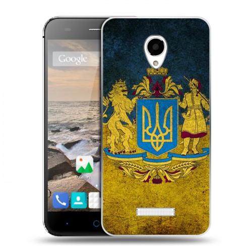 Дизайнерский силиконовый чехол для Micromax Canvas Spark Флаг Украины