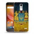 Дизайнерский пластиковый чехол для ZTE Blade X5 Флаг Украины