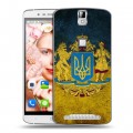 Дизайнерский пластиковый чехол для Elephone P8000 Флаг Украины
