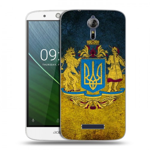 Дизайнерский силиконовый чехол для Acer Liquid Zest Plus Флаг Украины