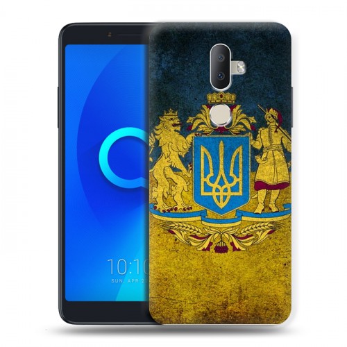 Дизайнерский пластиковый чехол для Alcatel 3V Флаг Украины