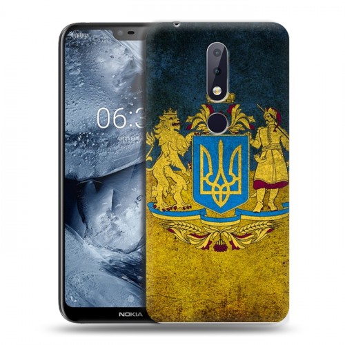 Дизайнерский пластиковый чехол для Nokia 6.1 Plus Флаг Украины