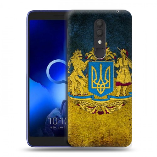 Дизайнерский пластиковый чехол для Alcatel 1X (2019) Флаг Украины