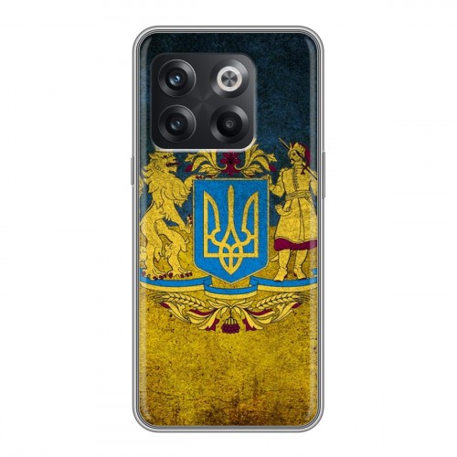 Дизайнерский пластиковый чехол для OnePlus 10T Флаг Украины