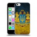 Дизайнерский пластиковый чехол для Iphone 5c Флаг Украины