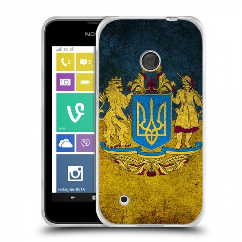 Дизайнерский пластиковый чехол для Nokia Lumia 530 Флаг Украины