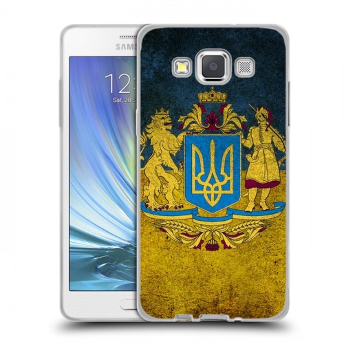 Дизайнерский пластиковый чехол для Samsung Galaxy A5 Флаг Украины
